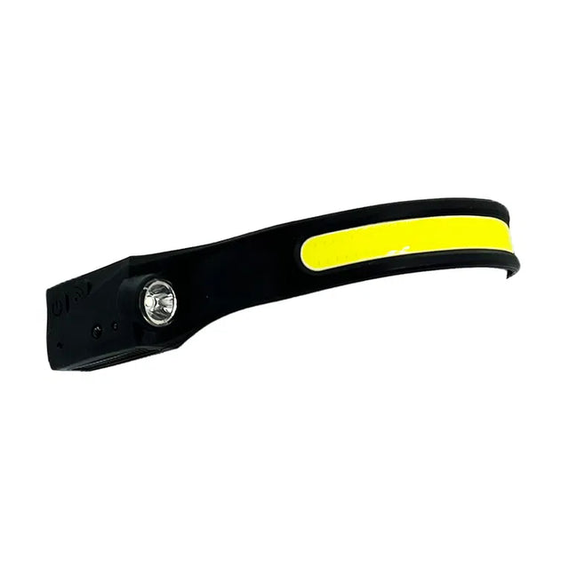 Rolson Rechargeable Silicone Headlamp - COB LED, Motion Sensor, USB-C Charging