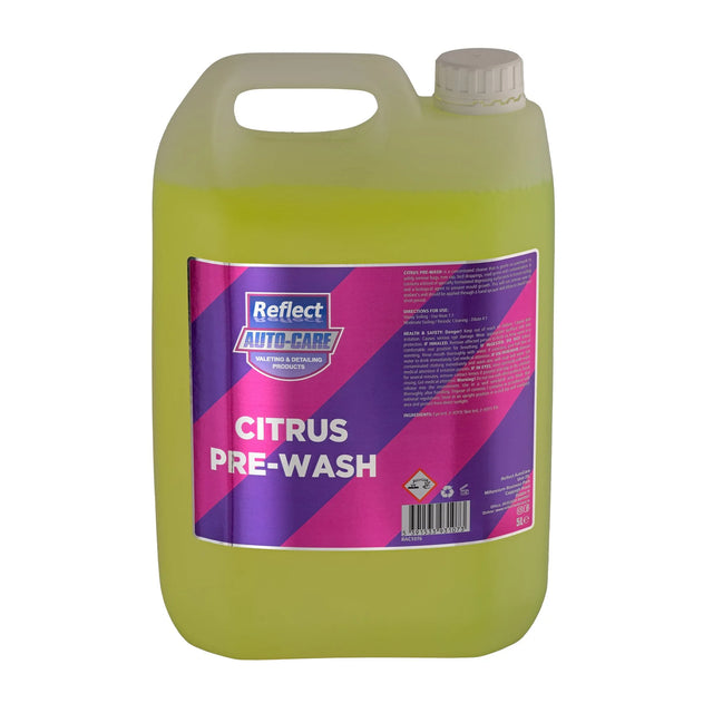 Reflect Autocare Citrus Pre-Wash 5L - Powerful Yet Gentle Vehicle Cleaner