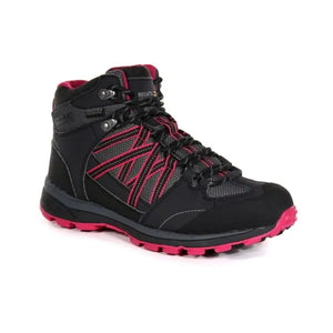 Regatta Kimberley Walsh Samaris II Mid Waterproof Walking Boots Briar Dark Cerise