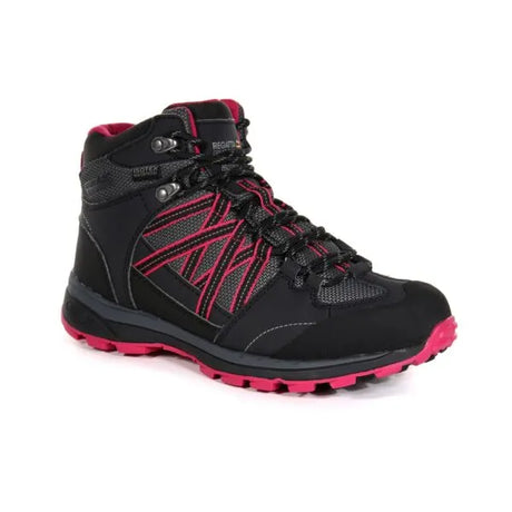 Regatta Kimberley Walsh Samaris II Mid Waterproof Walking Boots Briar Dark Cerise