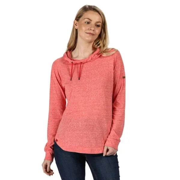Regatta Women's Merindah Lightweight Overhead Hoodie Red Sky