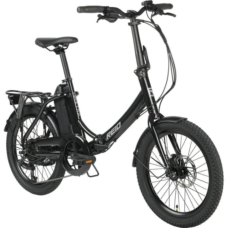 Reid eMetro Electric Folding Bike - 350W Rear Hub Motor, 10.4Ah Battery, Unisex City Commuter E-Bike