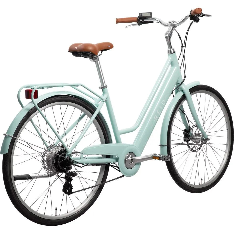 REID Ladies Classic eBike Womens Electric City Bike 46cm Medium  - 250W Motor & Vintage Style in Sage