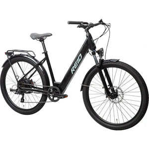 REID Quest 1.0 Electric City Bike Black 42cm (Large) - 250W Motor, 42cm Large Frame, Hydraulic Brakes