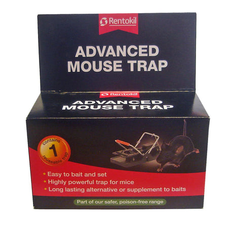 Rentokil Advanced Mouse Trap - Reusable, Effective, and Humane Rodent Control