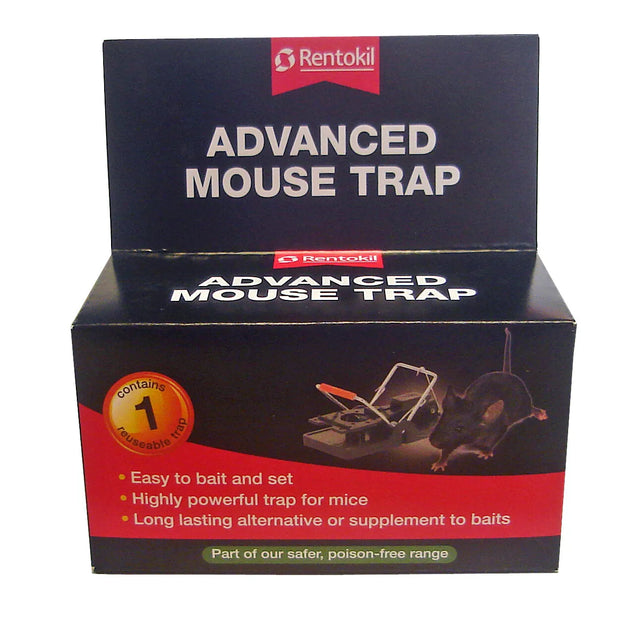 Rentokil Advanced Mouse Trap - Reusable, Effective, and Humane Rodent Control
