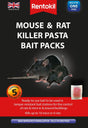 Rentokil Mouse & Rat Killer Pasta Bait 5 Sachets - Fast-Acting Rodent Control Solution