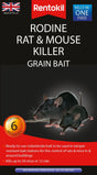 Rentokil Rodine Rat & Mouse Killer Grain Bait 6 Sachets - Fast-Acting Rodent Control Solution