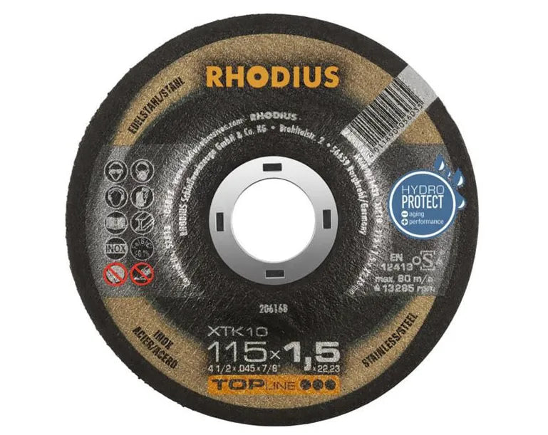 Rhodius Cutting Disc XTK10 - 115 X 1.5 X 22.23mm