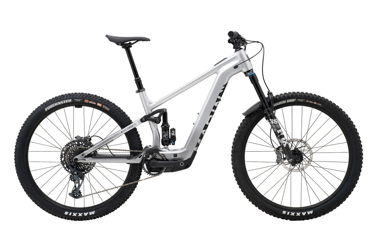 Marin Rift Zone EL 2 Electric Mountain Bike - Silver/Black, Large | Bosch SX Motor, Fox Suspension
