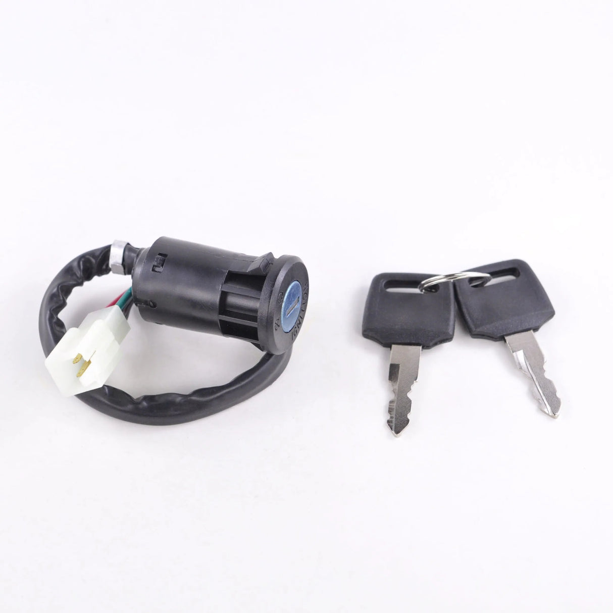 Universal Ignition Key Switch - 2-Position | RMS110-102174 | 4-Wire with Connector