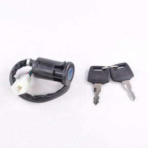 Universal Ignition Key Switch - 2-Position | RMS110-102174 | 4-Wire with Connector