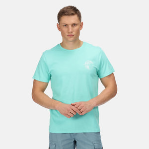 Men's Cline VI Cotton T-Shirt - Opal Green