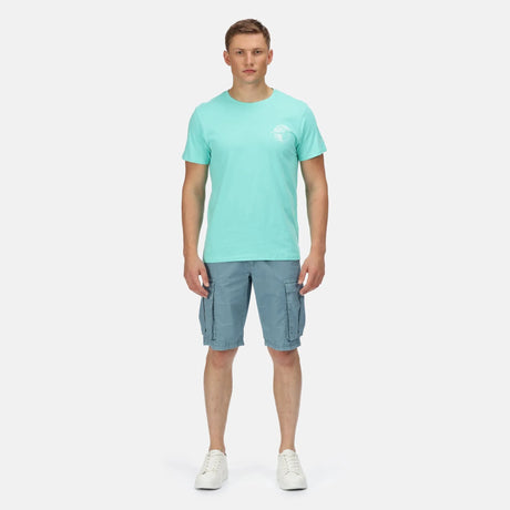 Men's Cline VI Cotton T-Shirt - Opal Green