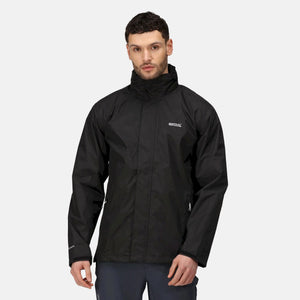 Regatta Men's Matt Waterproof Jacket Black