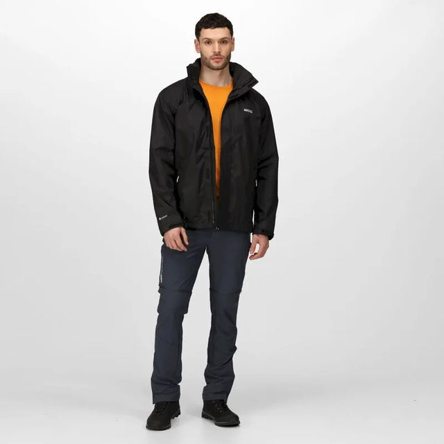 Regatta Men's Matt Waterproof Jacket Black