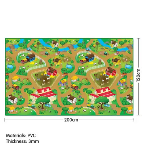 Rollmatz Farm Design Floor Mat | 200 x 120cm Durable Play Mat