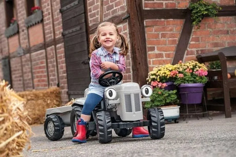 Rolly Kids Little Grey Fergie Pedal Tractor & Trailer