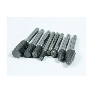 8 Piece TCT Rotary Burrs