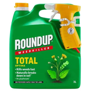 Roundup Total Optima Ready to Use Weedkiller 3 Litre - Fast-Acting Garden Weed Control