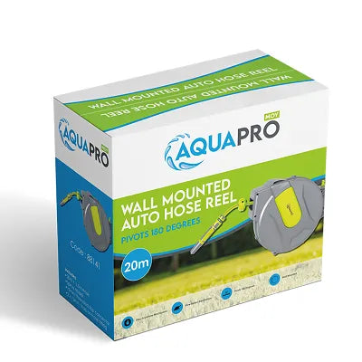 Moy AquaPro Wall Mounted Auto Hose Reel 20m