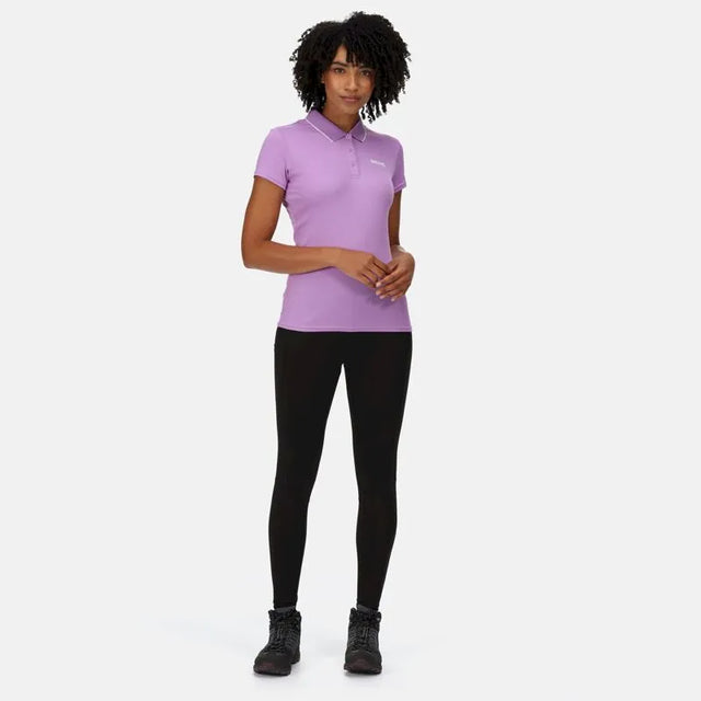 Regatta Women's Maverick V Active Polo Shirt Light Amethys 