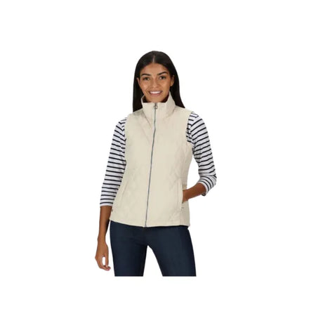 Regatta Women's Charna Insulated Diamond Quilted Bodywarmer Light Vanilla Ditsy
