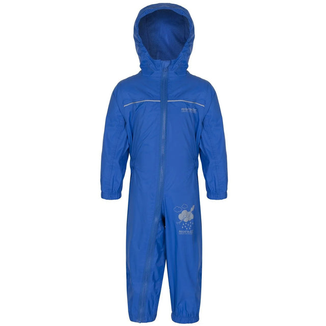 Regatta Kids' Puddle IV Breathable Waterproof Puddle Suit Oxford Blue
