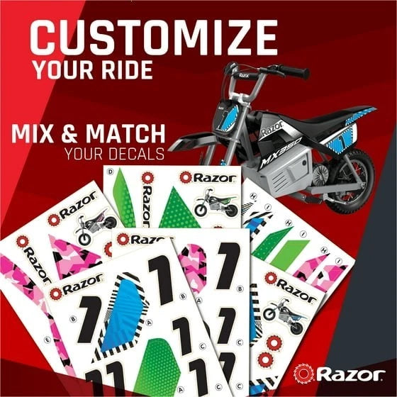 Razor Dirt Bike MX350 -Black with Decals