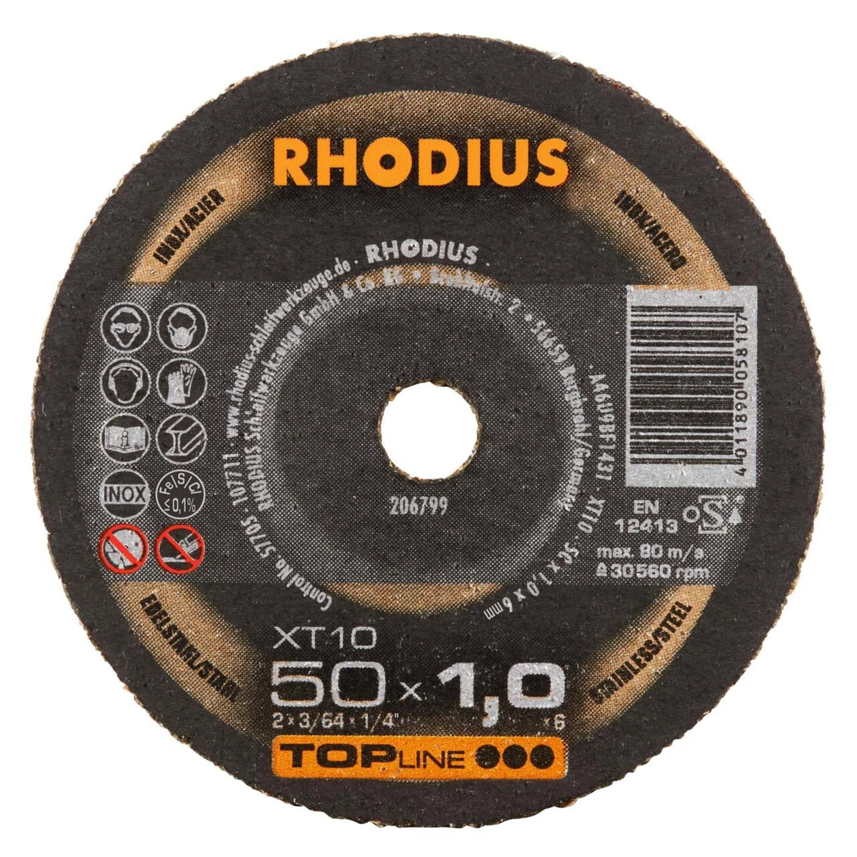 Rhodius XT10 Cutting Disc 50mm x 1.0mm