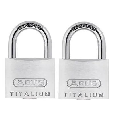 Padlock Titalium 64TI Twin Pack 20-60mm - 30mm