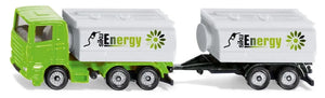 SIKU 1:87 Truck with Tank Truck Superstructure and Trailer - Die-Cast Model