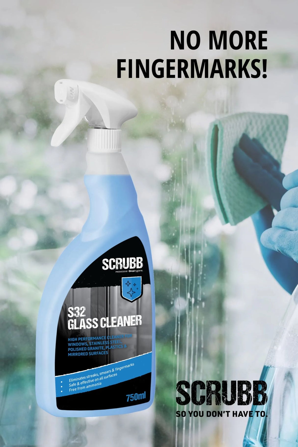 SCRUBB Glass Cleaner 750ml