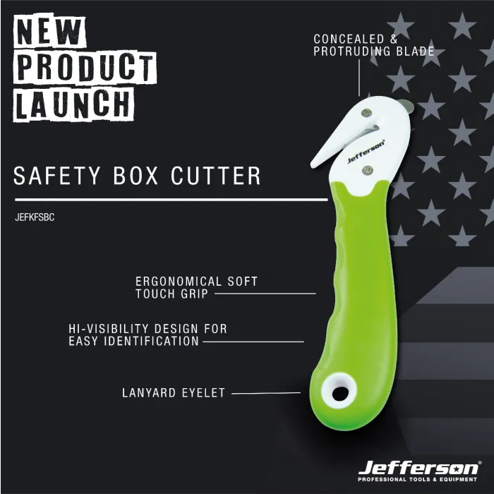 Jefferson Safety Box Cutter JEFKFSBC