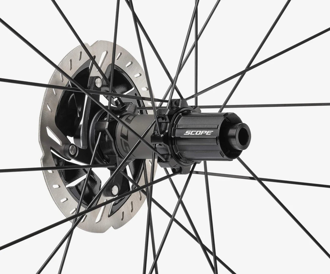 Scope S4 All-Rounder Carbon Tubeless Disc Brake Wheelset - 700c, 45mm, Shimano/SRAM