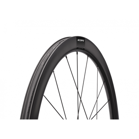 Scope S4 Disc Carbon Road Wheelset - 45mm Aero, Tubeless Ready, 1623g, Shimano/SRAM