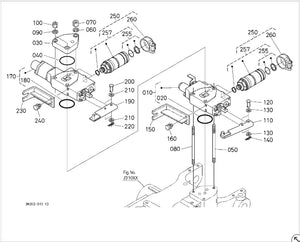 Kubota Auxiliary Control Assy Cap Dust 3A111-94520  M Series M105SDT,M105SHD,M105XDT,M108SDSL