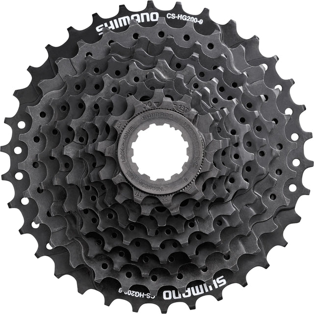 Shimano CS-HG201 9-Speed Cassette 11-34T | Durable MTB Cassette with Hyperglide Technology