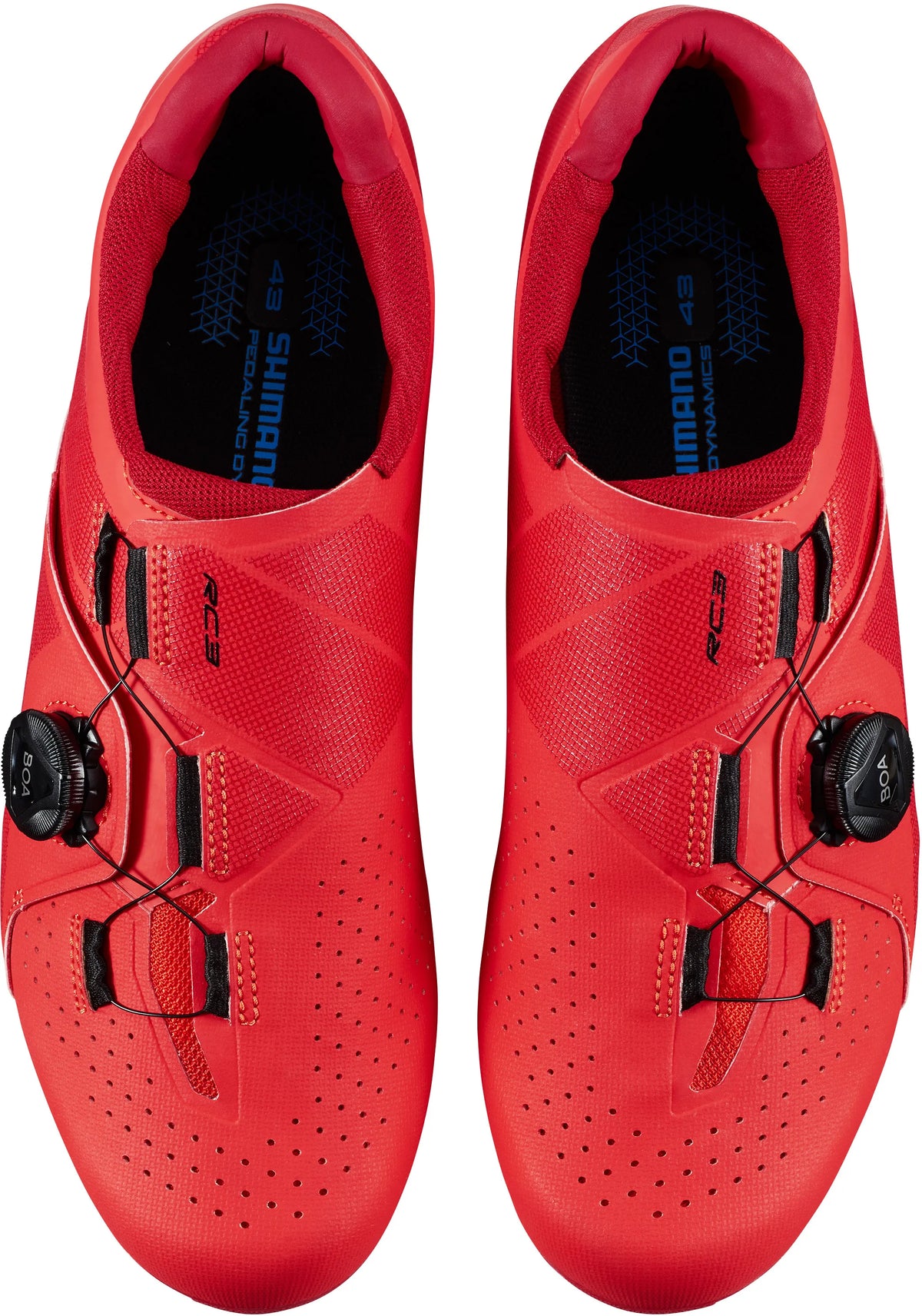 Shimano RC3 (RC300) Red Cycling Shoes - High-Performance Road Shoes with BOA Closure