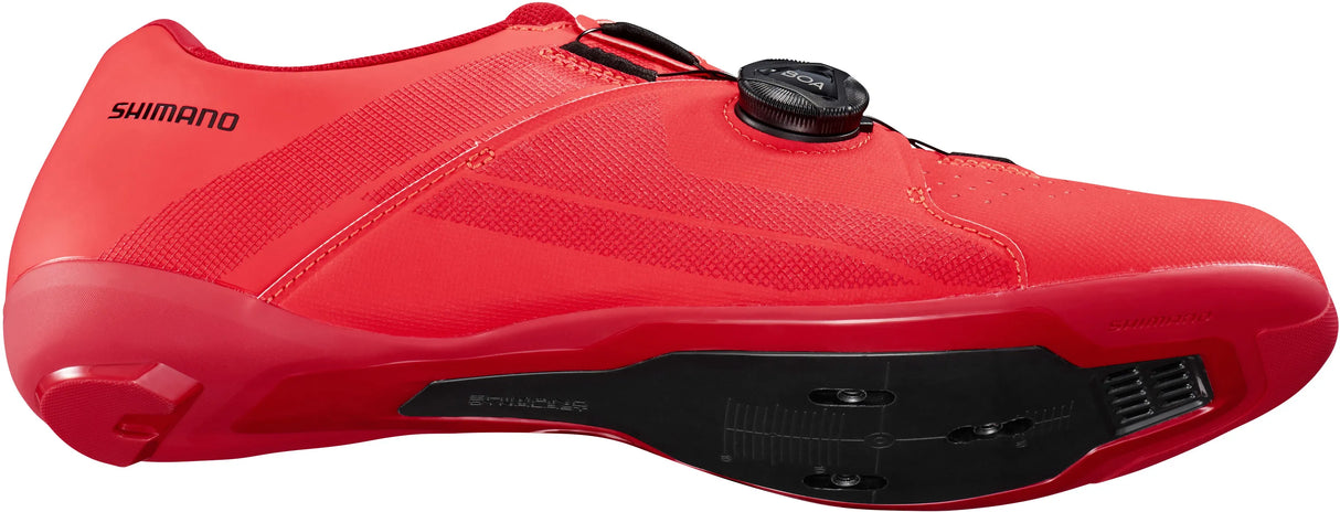 Shimano RC3 (RC300) Red Cycling Shoes - High-Performance Road Shoes with BOA Closure