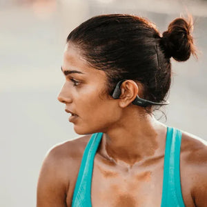 Shokz OpenRun Mini Bone Conduction Headphones Mini "C" - Black | Waterproof, 8-Hour Battery