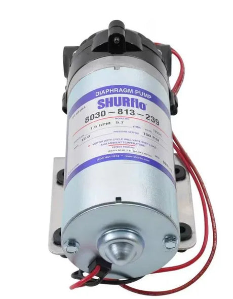 Shurflo 8030-813-239 Diaphragm Pump 12V 6.3 l/min - High-Pressure, Self-Priming