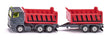 Siku 1:87 Truck with Dumper Body and Tipping Trailer - Construction Site Die-Cast Model