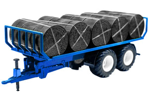 Siku New Holland T7.315 with round bale trailer