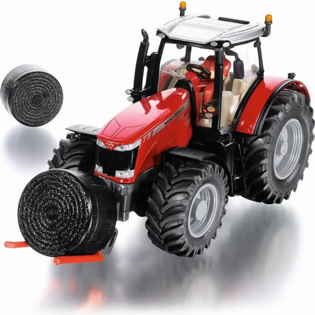  Siku Massey Ferguson 8680 with front bale lifter