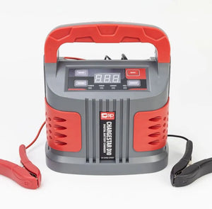 SIP CHARGESTAR D10 Digital Battery Charger - Compact 6V/12V Lead Acid Battery Charger with 6-Step Automatic Cycle