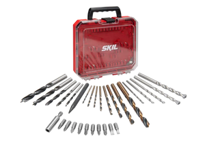 SKIL 30-PC Drill and Screwdriving Set 2610S00919 - Versatile Kit with Wood, Stone, and Steel Bits