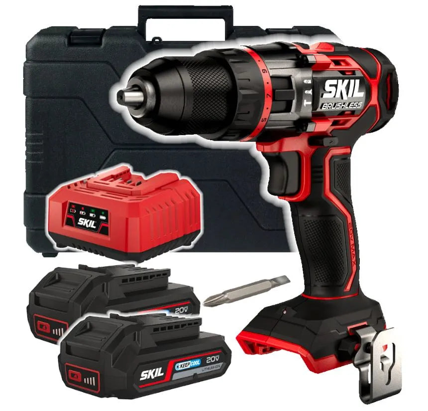 Skil DD1E3080HC SKIL 3080 Brushless Cordless Drill | High-Performance 20V Max Power Tool - 5 Year Warranty