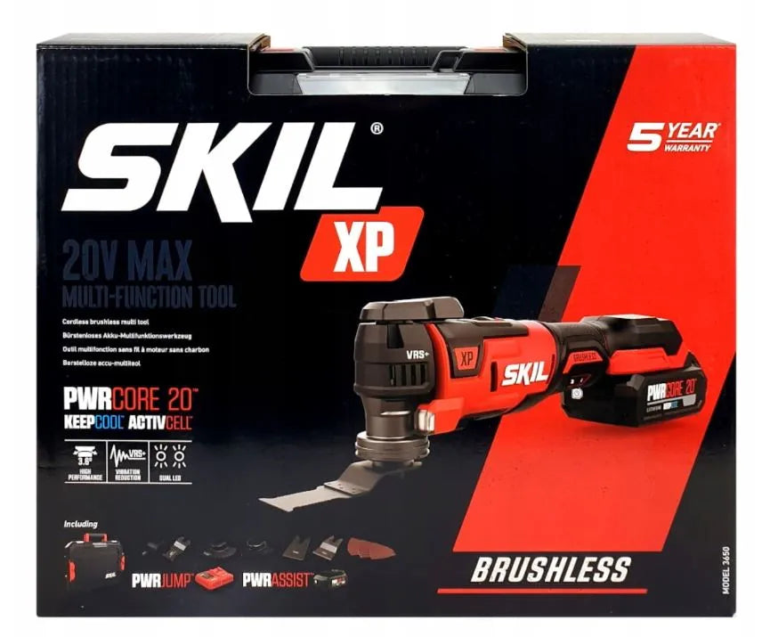 Skil MF1E3650GA SKIL 3650 'XP' Brushless Cordless Multi-Tool | Versatile 20V Max Power Tool - 5 Year Warranty