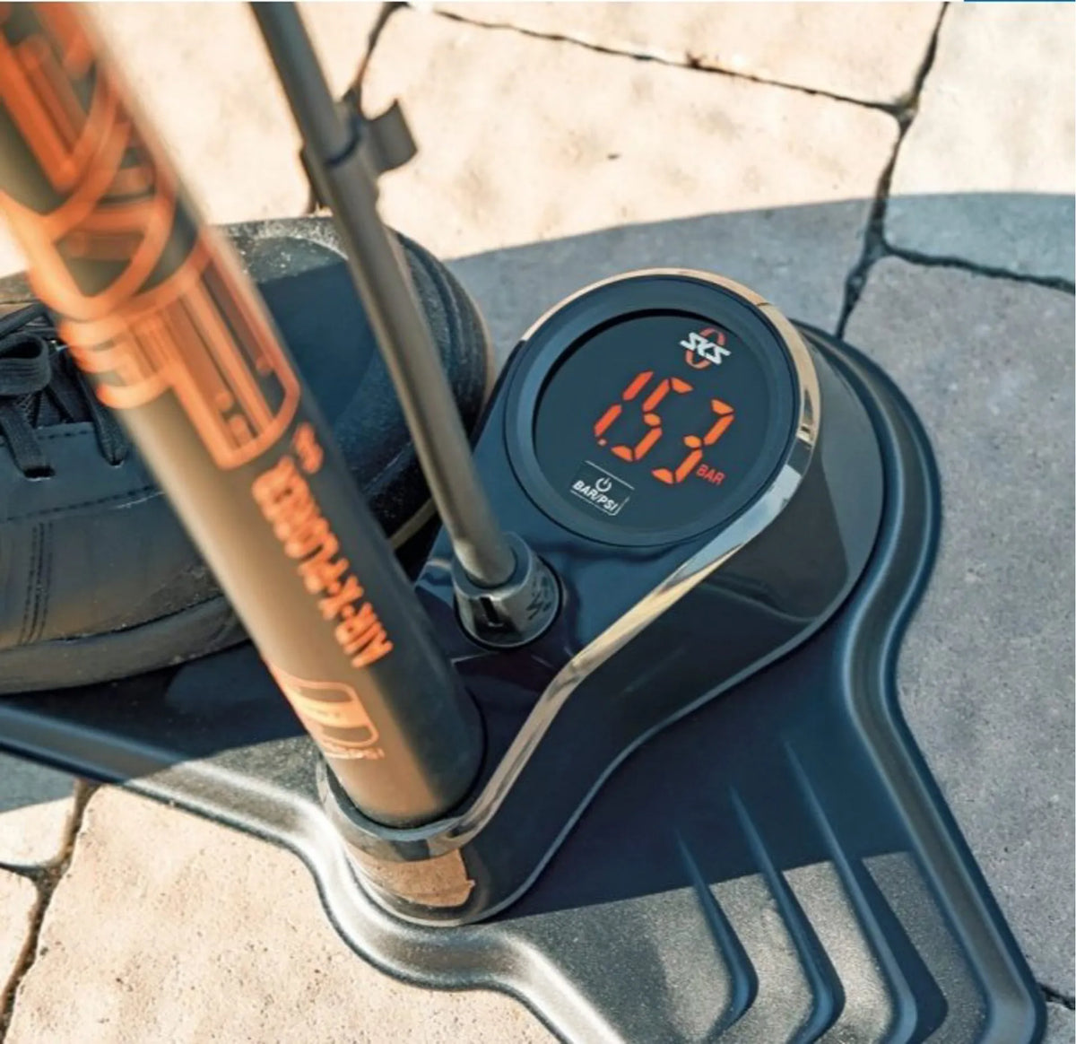 SKS Air-X-Plorer Digi 10.0 Floor Pump with Digital Pressure Gauge